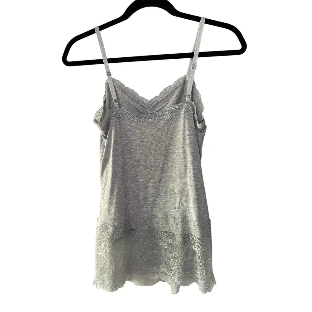 White House Black Market Womens Lace Trim Cami Tank Top Size S Y2K Office Siren